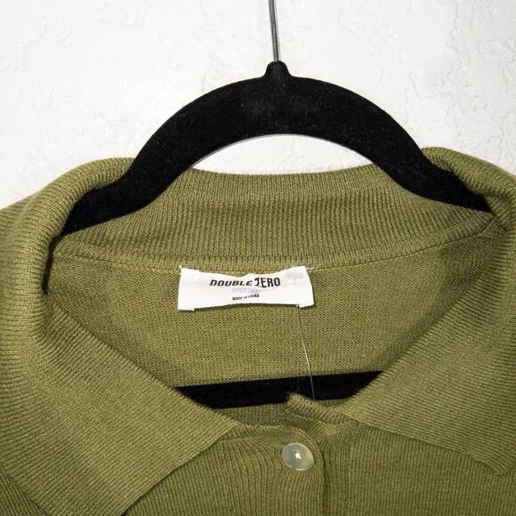 New Double Zero Green Collared Top and Shorts Lounge Set Size Small - Picture 3 of 10